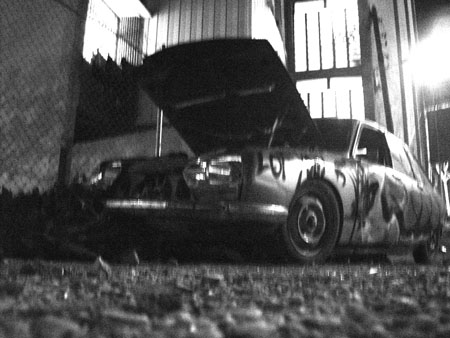 Das Auto wo unser Ball mal war
