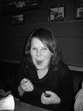 Romy nimmt in Mund..den ganzen Mann..mint Weihnacht davor